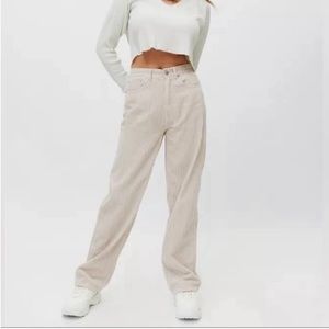 Urban Outfitters BDG Tan High Rise Baggy Corduroy Pants Women’s Size 25